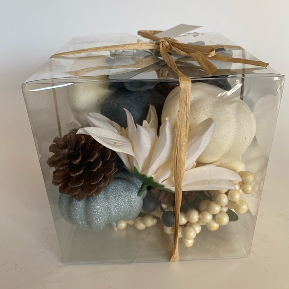 20 Piece Pumpkins & Gourds Blue/Cream Mix - Picture 1 of 5